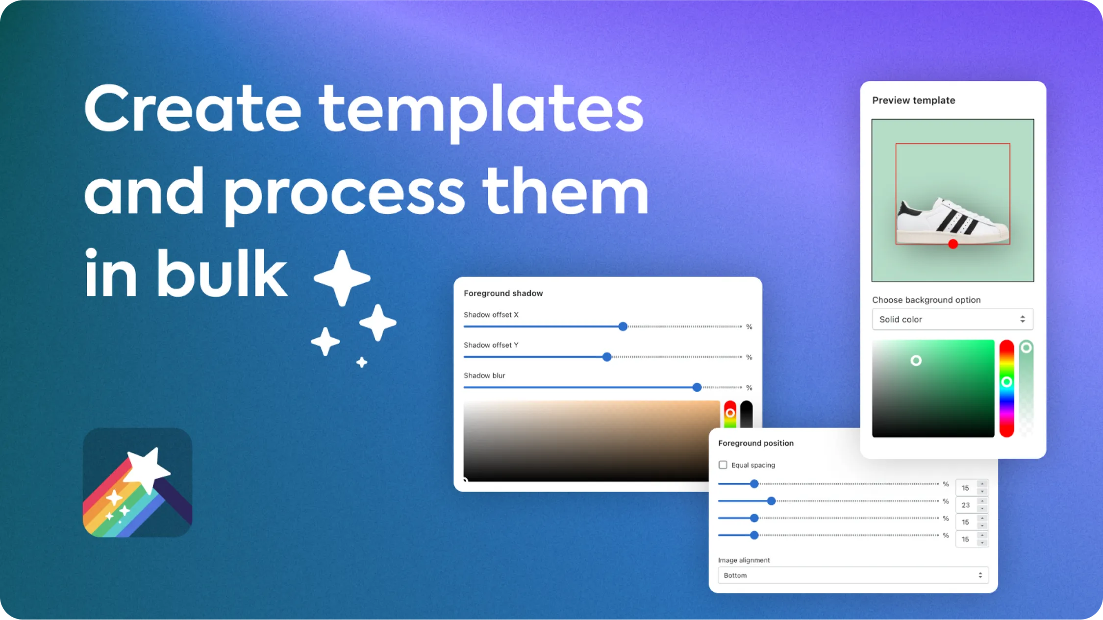 Create templates and process them in bulk